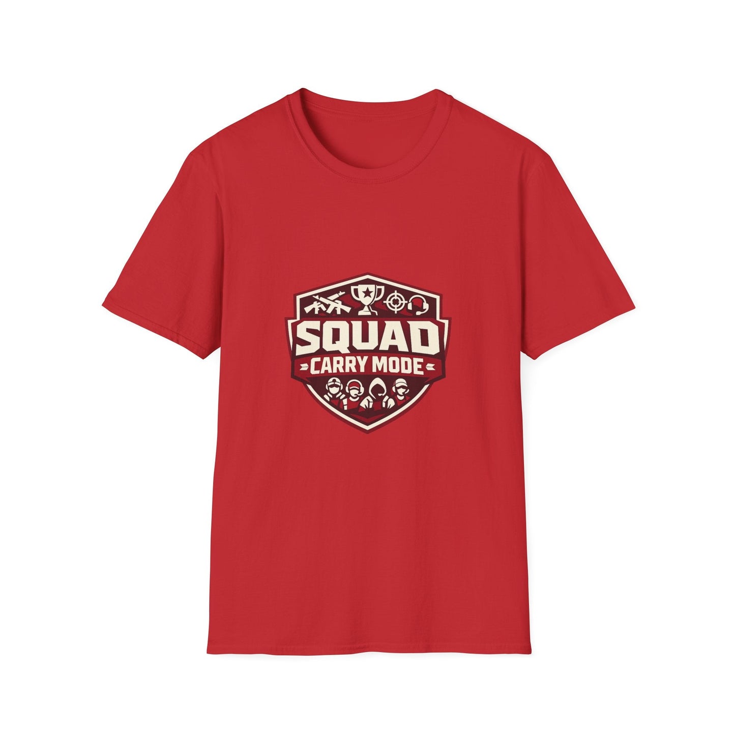 Squad Carry Mode T-Shirt — Gamer Team Logo Tee Printify