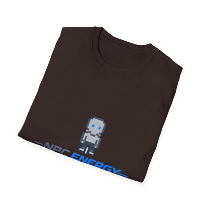 NPC Energy Pixel Robot T-Shirt — Retro Gamer Graphic Tee Printify