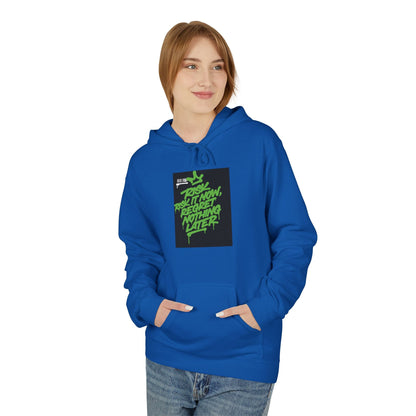 Retro Green Script Graphic Hoodie — "Push Your Limits" Streetwear Pullover Printify