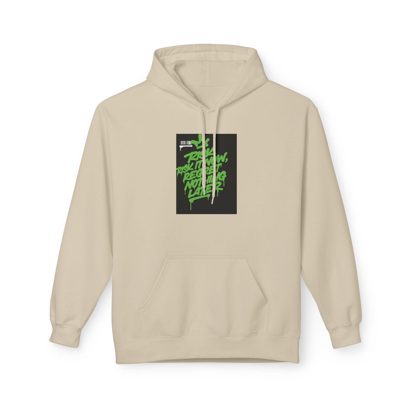 Retro Green Script Graphic Hoodie — "Push Your Limits" Streetwear Pullover Printify