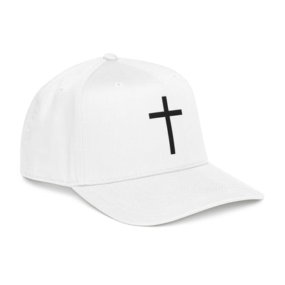 Christian Cross Baseball Cap — Minimal Embroidered Faith Hat Printify