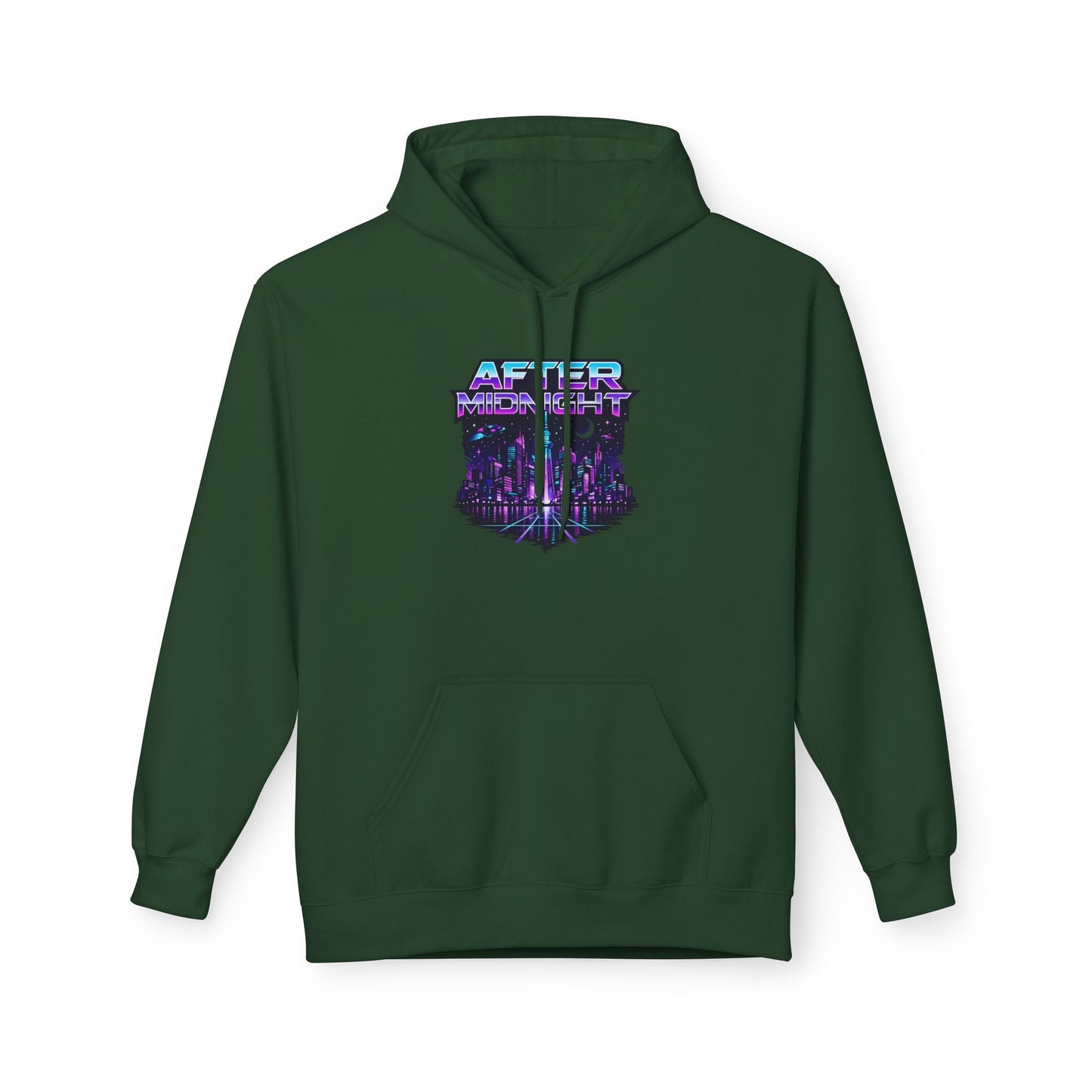 Cyberpunk City 'AFTER' Graphic Hoodie — Retro Futuristic Streetwear Printify