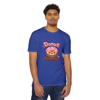Donut Worry T-Shirt — Cute Kawaii Doughnut Graphic Tee Printify