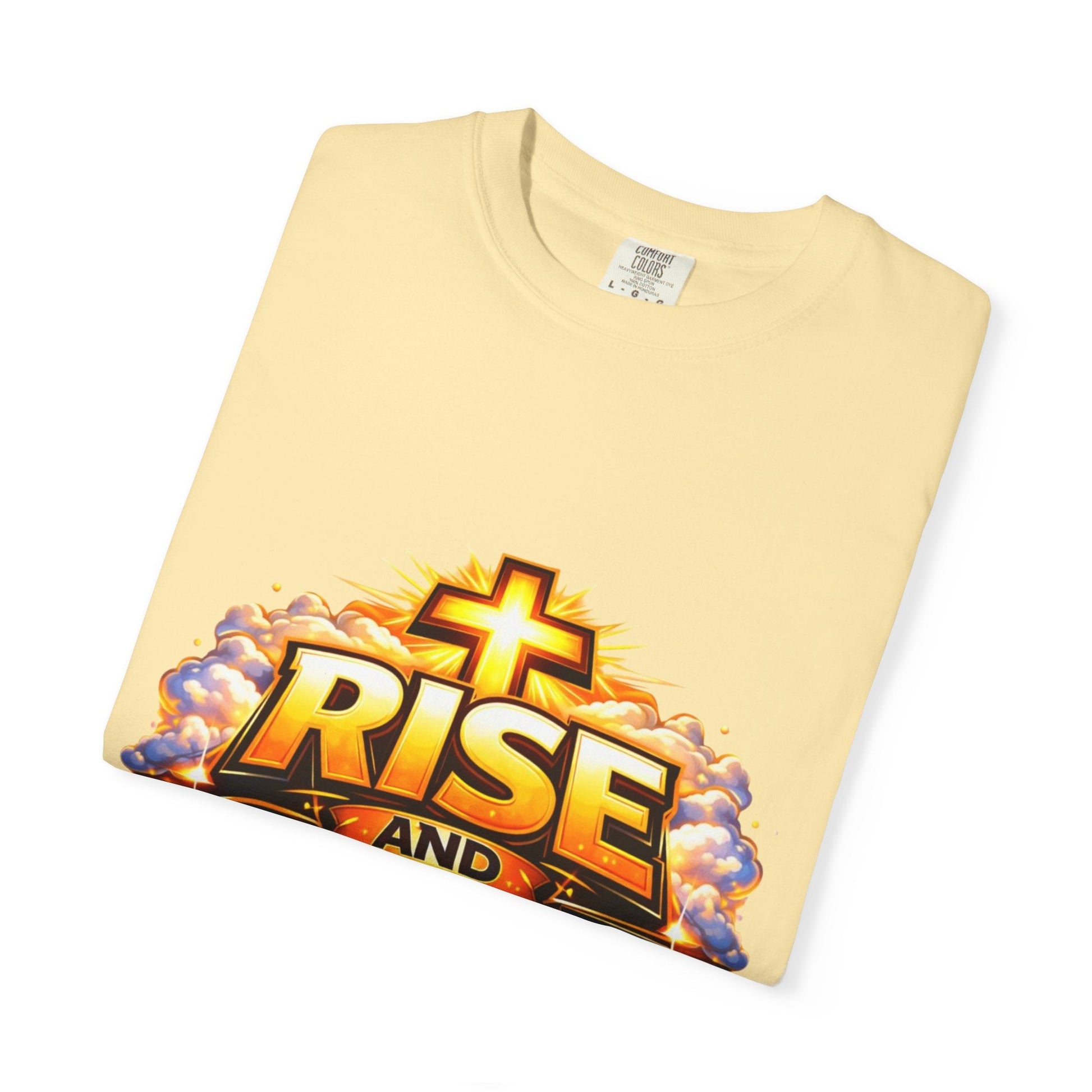 Rise and Shine Christian T-Shirt for Men – Inspirational Graphic Tee Printify