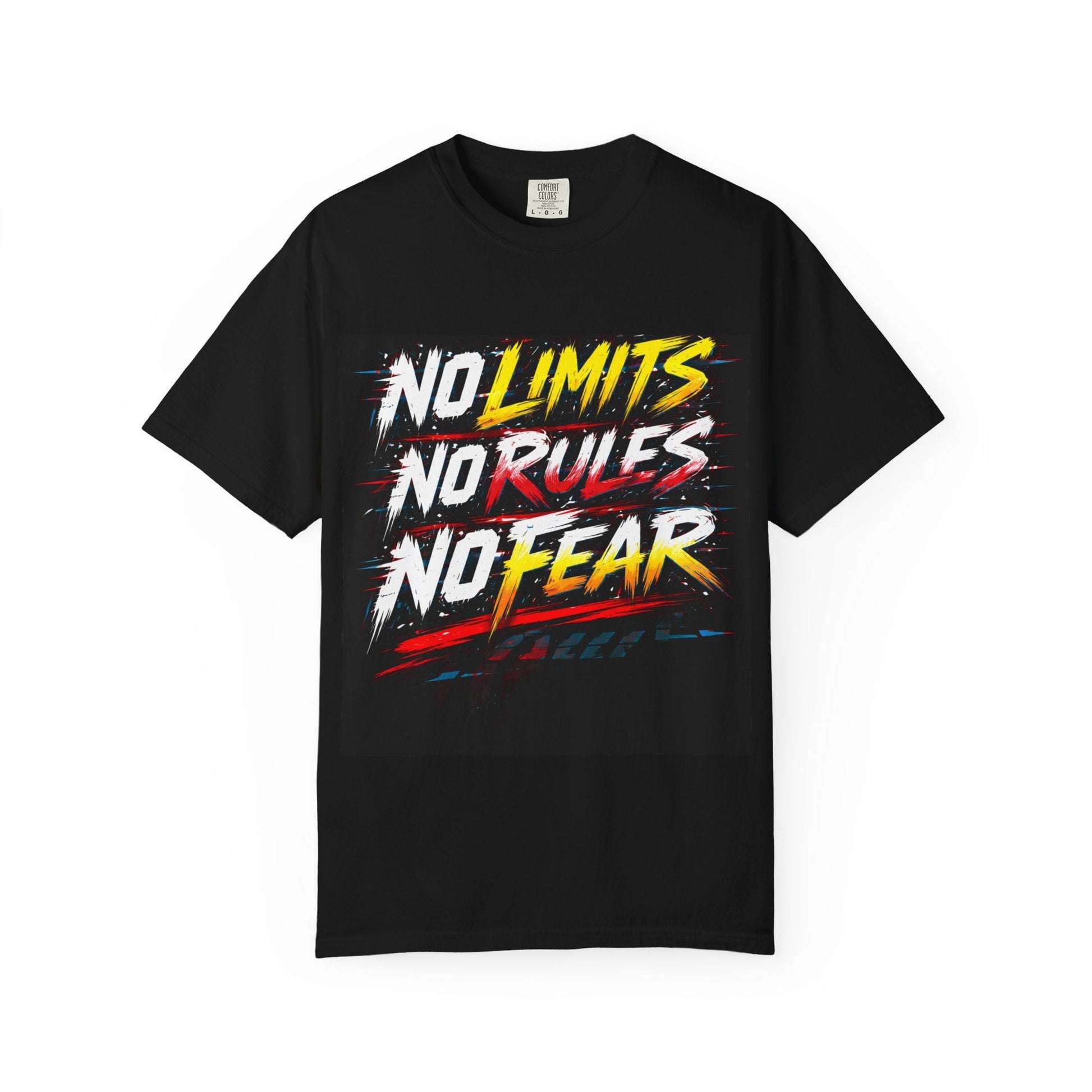 No Limits No Rules No Fear Graphic T-Shirt Printify