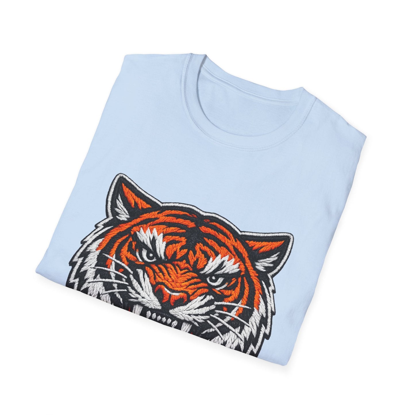 Tiger Head Graphic T-Shirt — Fierce Roaring Mascot Tee Printify