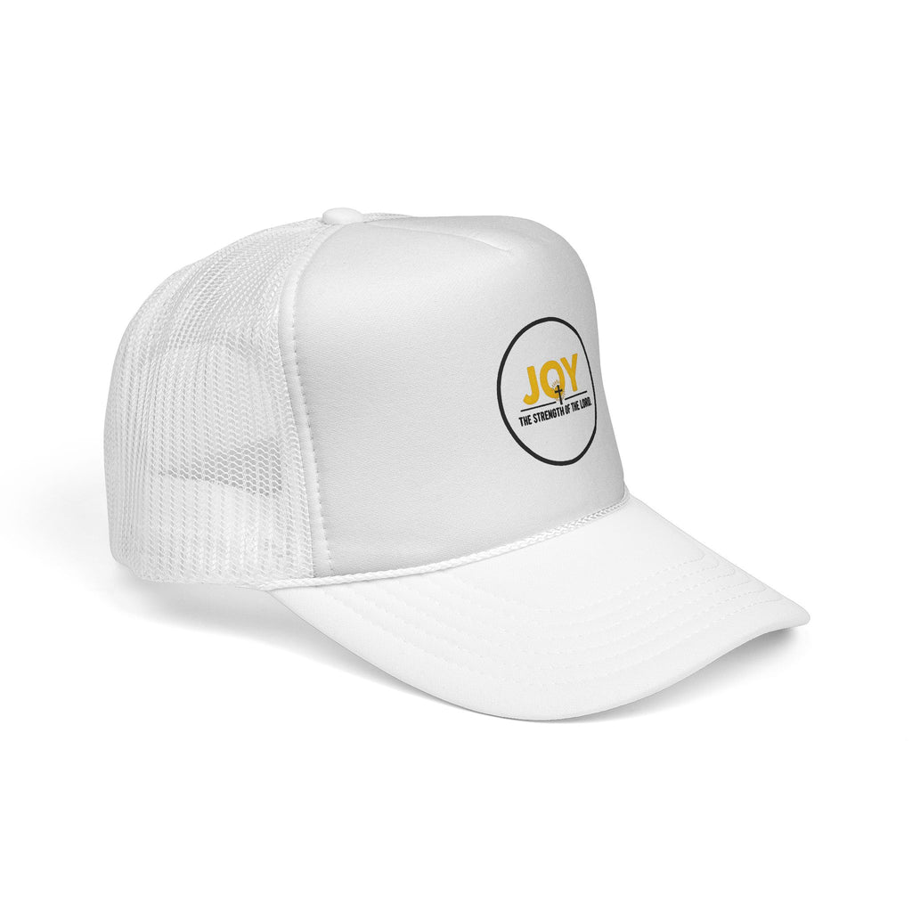 Joy Circle Trucker Cap — 'Joy, One Strength of the Soul' Retro Mesh Hat