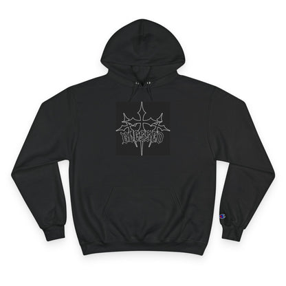 Hoodie — Gothic Champion Chest Logo Hoodie Printify