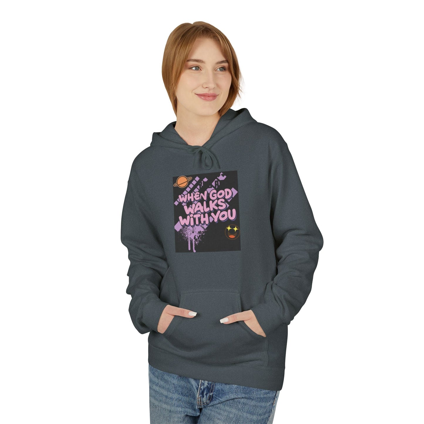 Where God Walks With You Hoodie — Faith-Based Comfort Pullover Printify