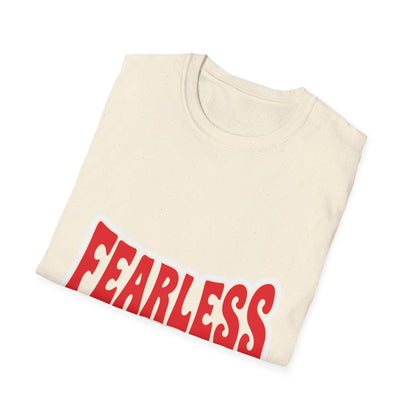 Fearless Graphic T-Shirt — Bold Red Typography Tee