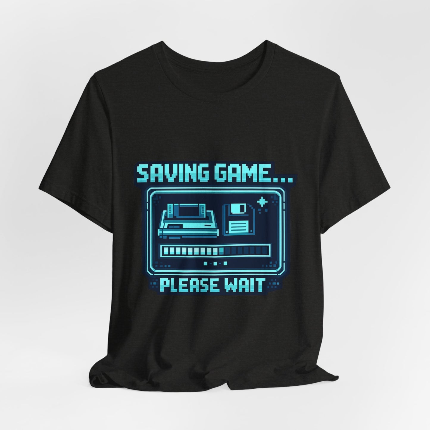Saving Game Please Wait T-Shirt — Retro Gaming Console Tee