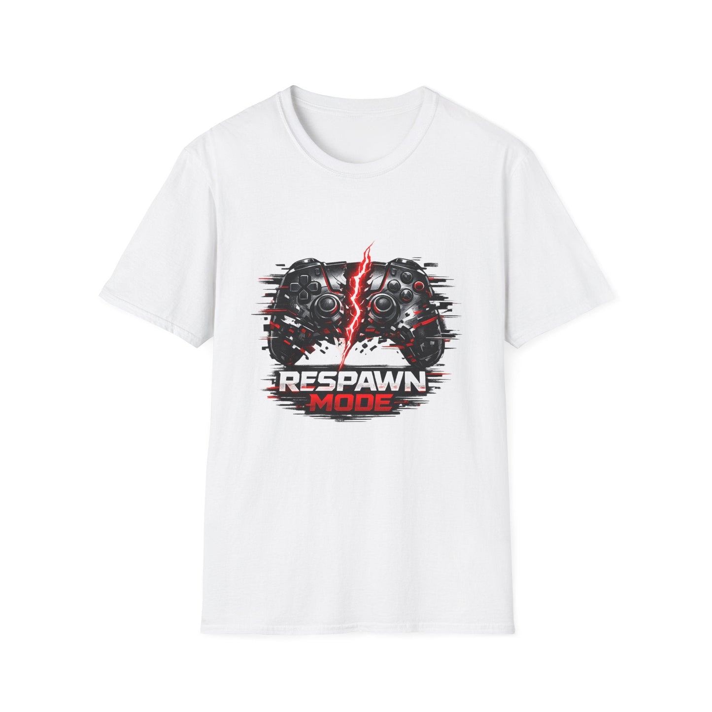 Respawn Mode Gaming T-Shirt — Retro Controller Design Printify