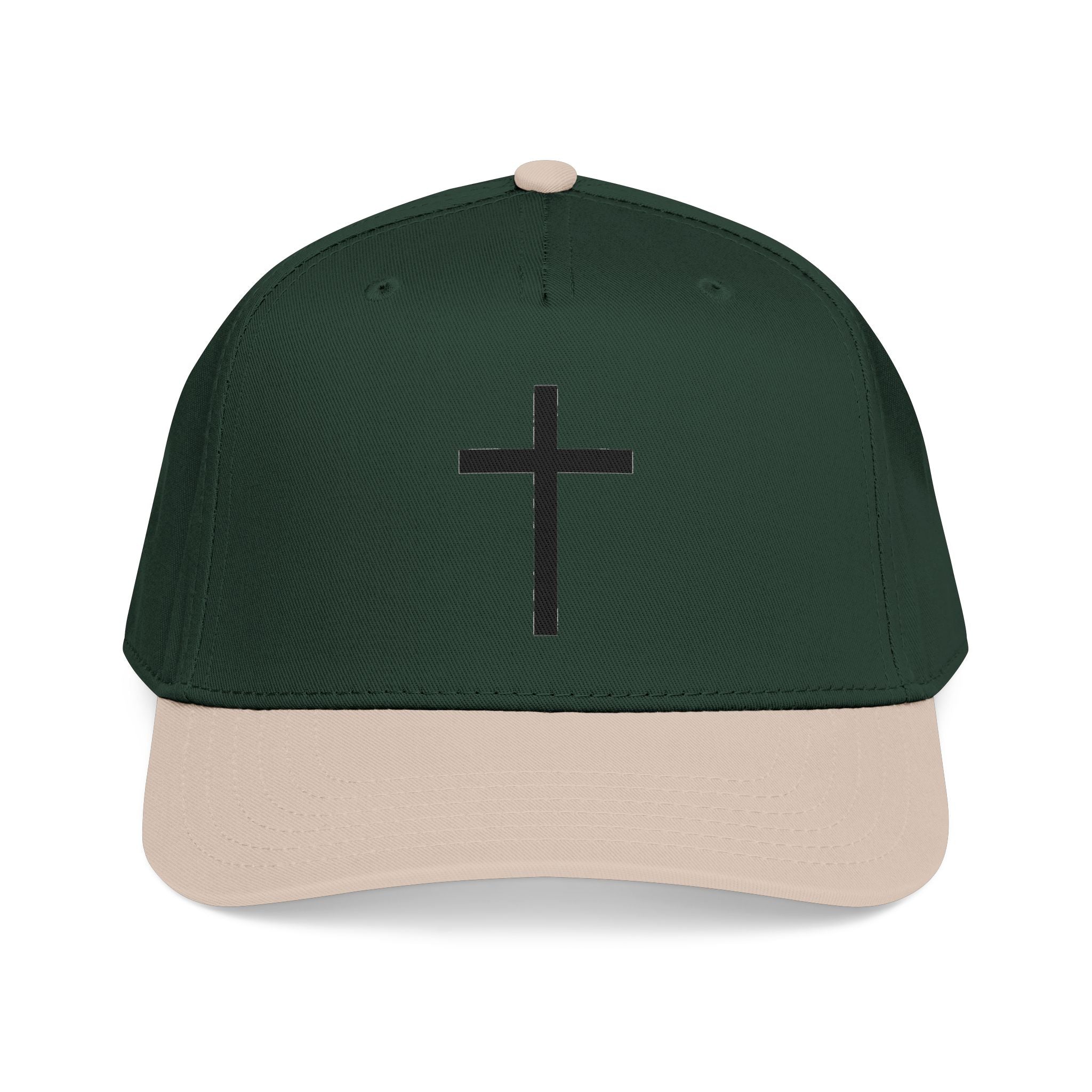 Christian Cross Baseball Cap — Minimal Embroidered Faith Hat