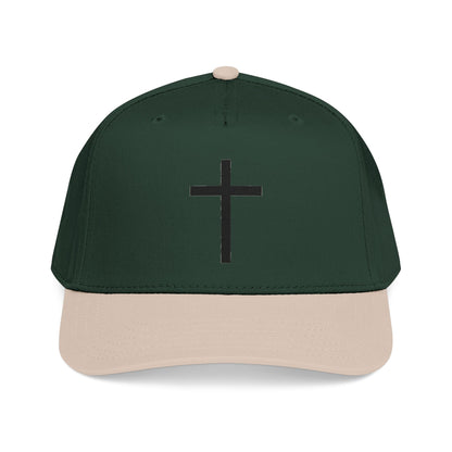 Christian Cross Baseball Cap — Minimal Embroidered Faith Hat Printify