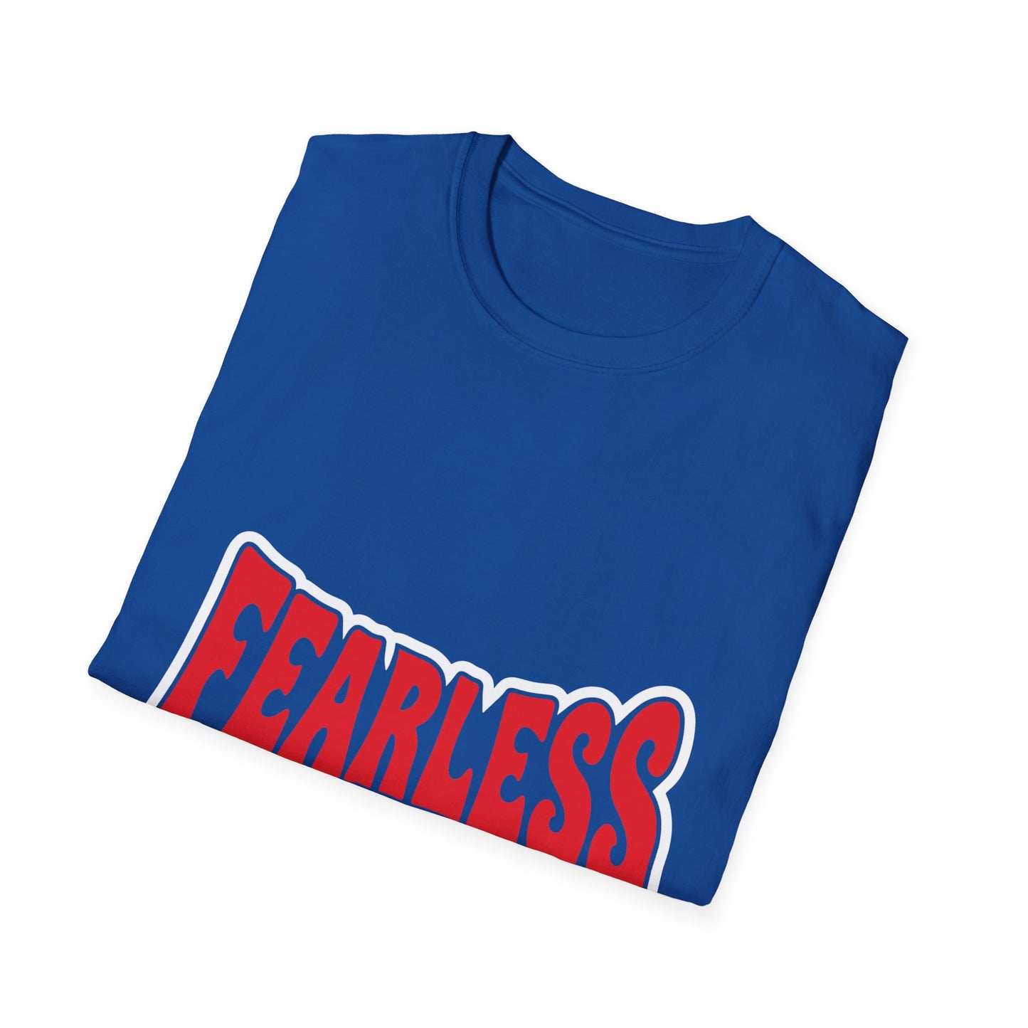 Fearless Graphic T-Shirt — Bold Red Typography Tee