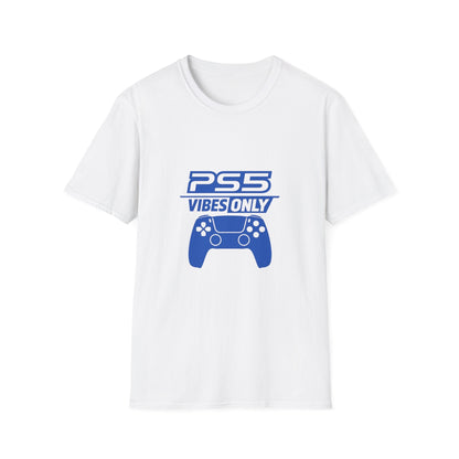 PS5 Vibes Only T-Shirt — Gamer Controller Graphic Tee Printify