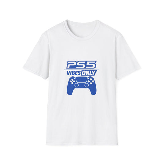PS5 Vibes Only T-Shirt — Gamer Controller Graphic Tee Printify