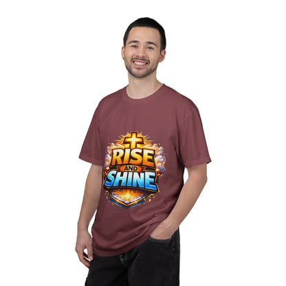 Rise and Shine Christian T-Shirt for Men – Inspirational Graphic Tee Printify