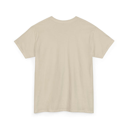 Minimal Circle Split Tee — Modern Graphic White T‑Shirt Printify
