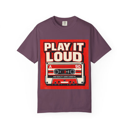Play It Loud Retro Cassette T-Shirt Printify