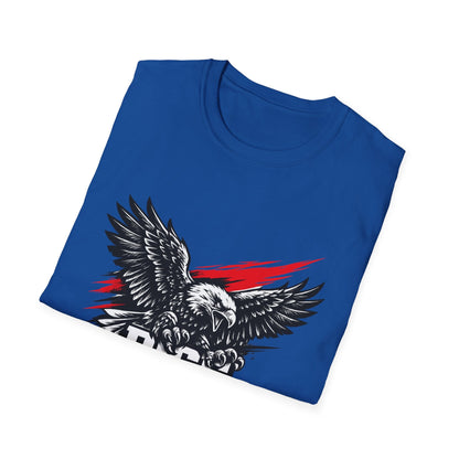 Rise Above Eagle T-Shirt — Patriotic Graphic Tee with Soaring Eagle Printify
