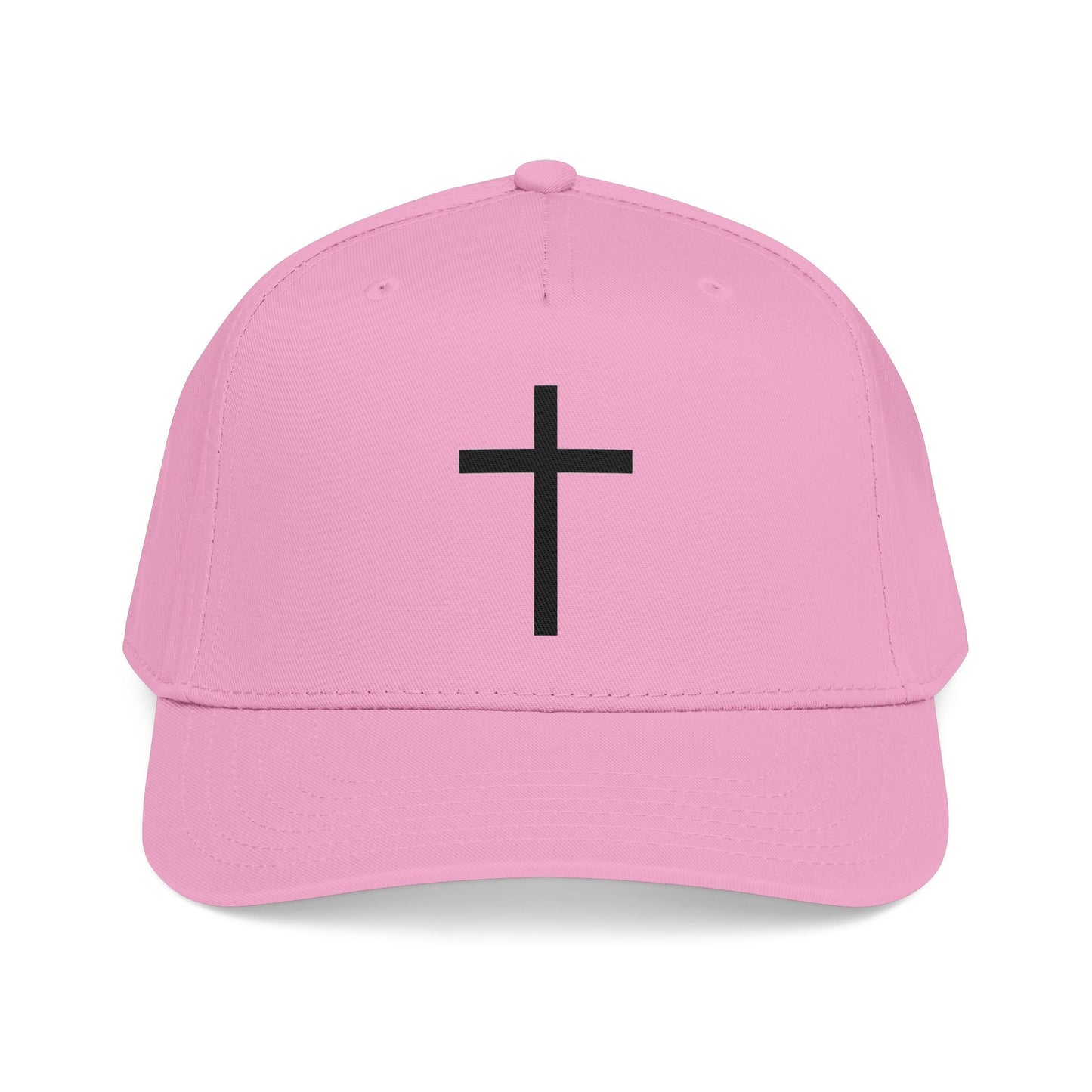 Christian Cross Baseball Cap — Minimal Embroidered Faith Hat Printify