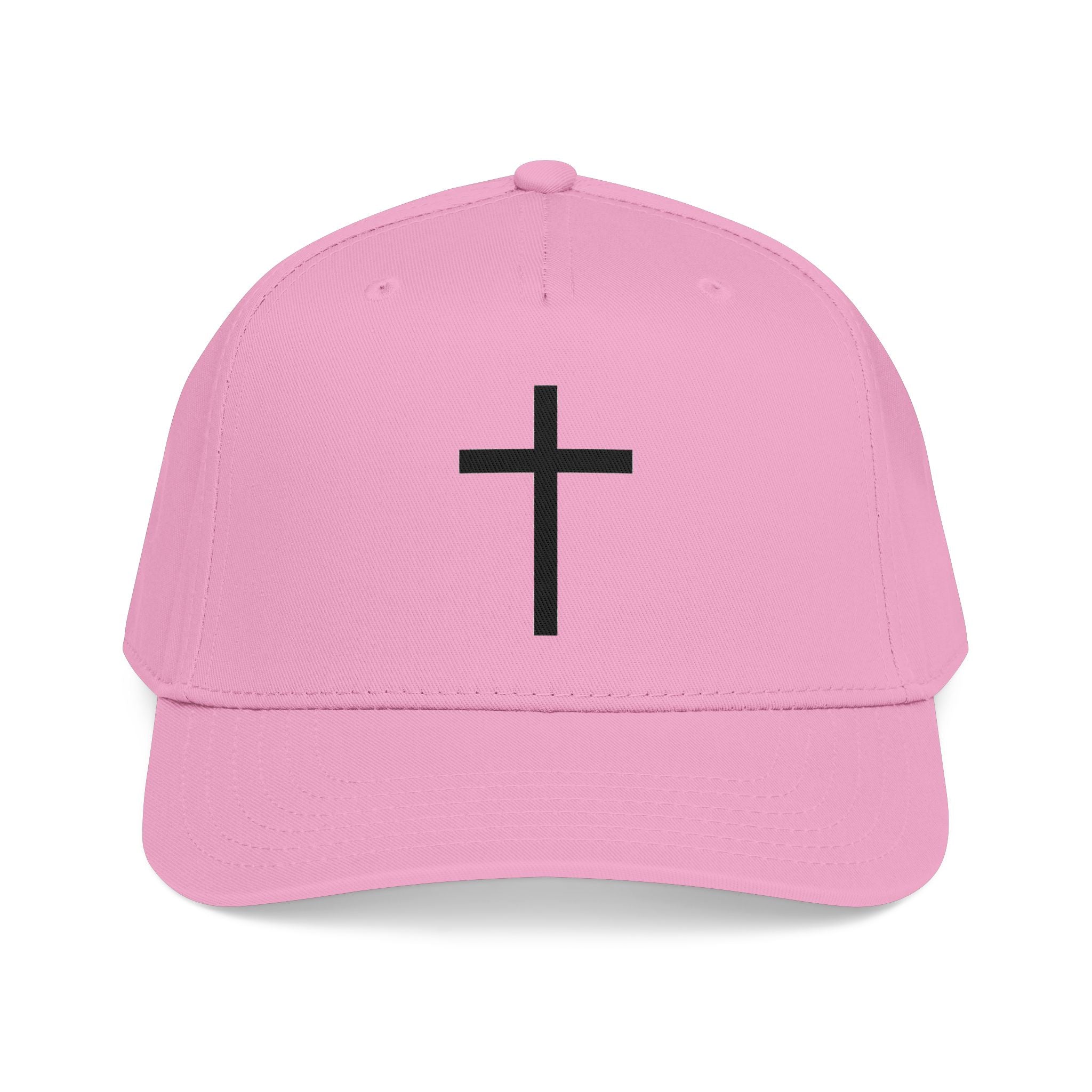 Christian Cross Baseball Cap — Minimal Embroidered Faith Hat