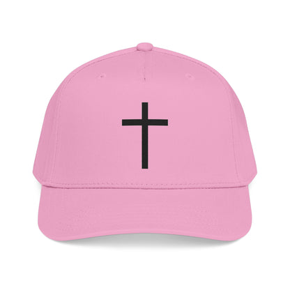 Christian Cross Baseball Cap — Minimal Embroidered Faith Hat Printify
