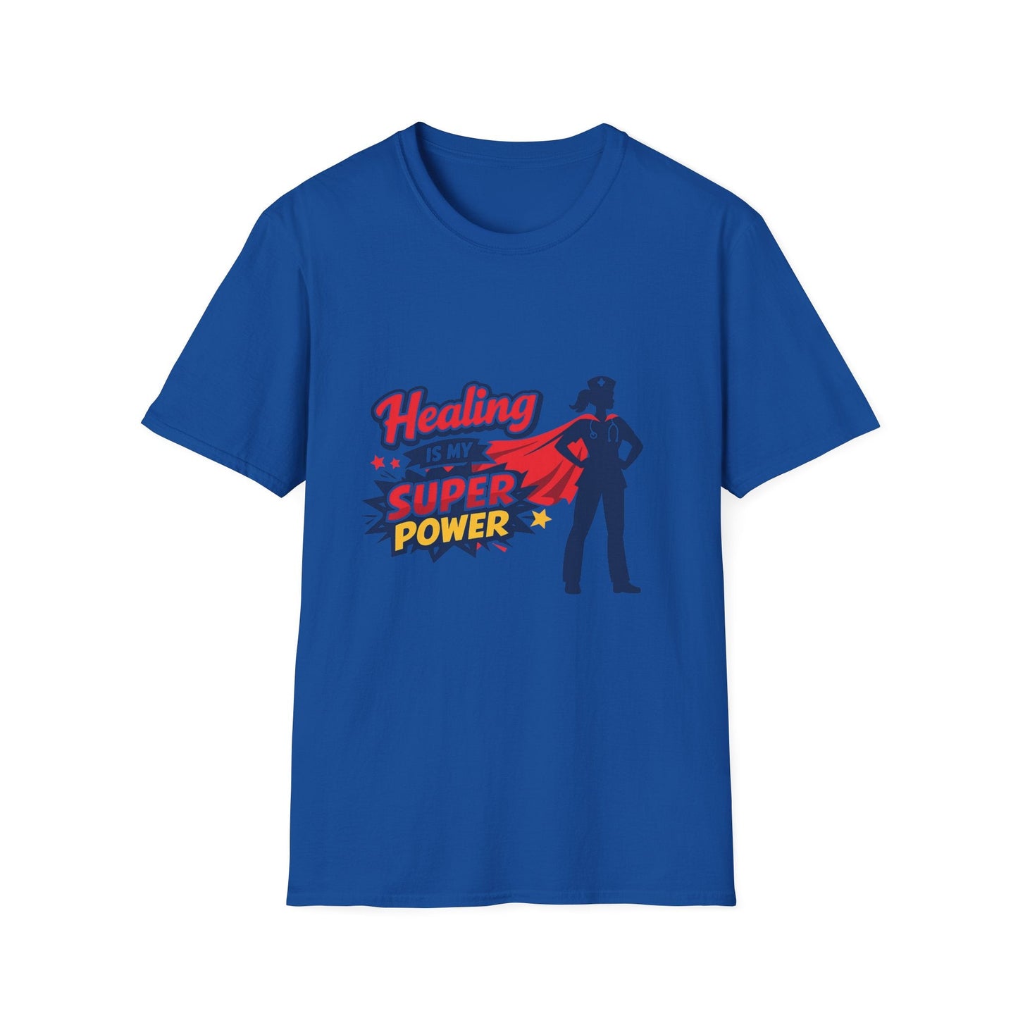 Healing Is My Superpower T-Shirt — Nurse/Healer Superhero Tee Printify
