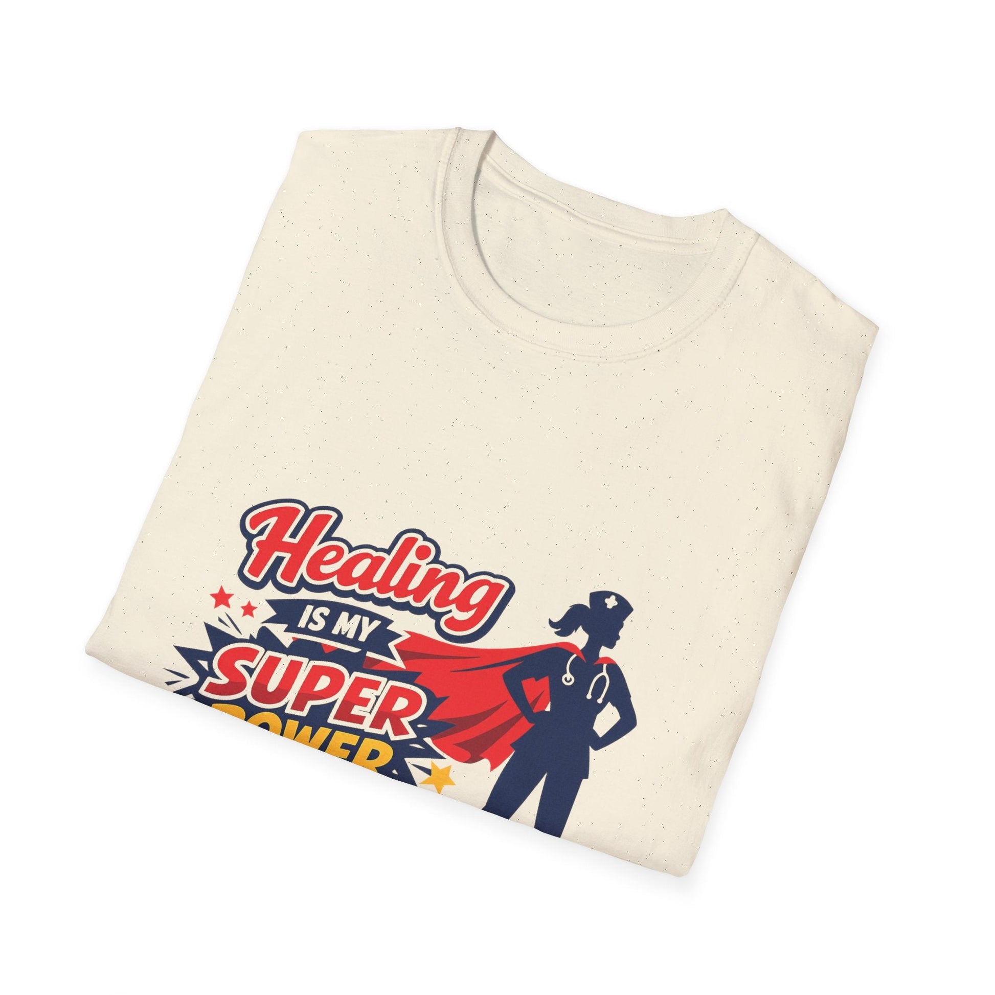 Healing Is My Superpower T-Shirt — Nurse/Healer Superhero Tee Printify