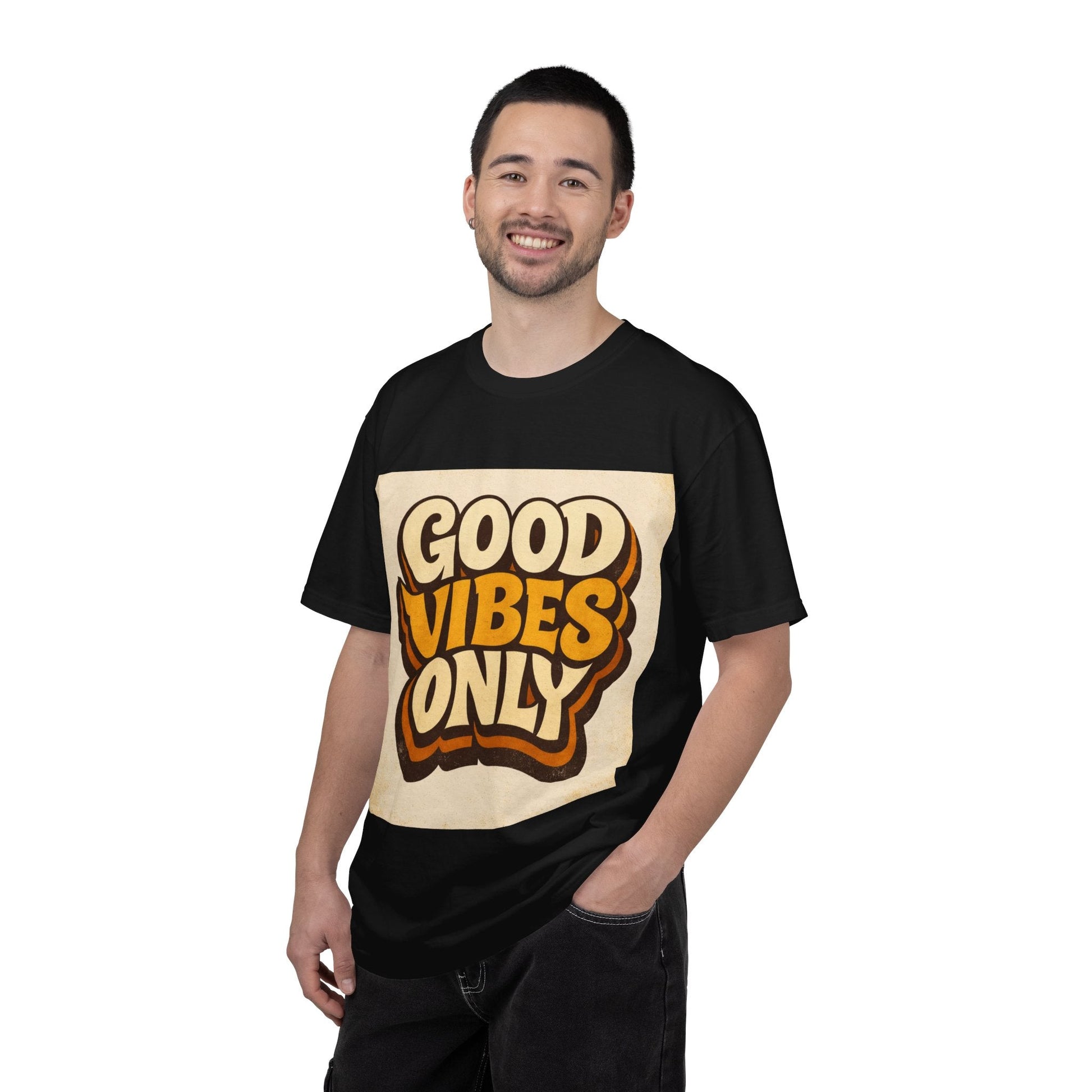 Good Vibes Only T-Shirt — Retro 70s Graphic Tee Printify