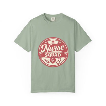 Nurse Squad T-Shirt — Retro Medical Badge Tee for Nurses & Healthcare Teams Printify
