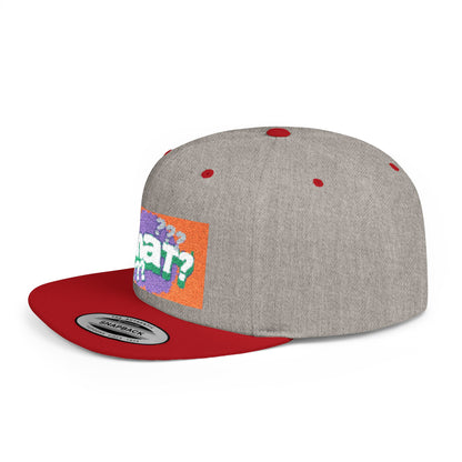 Chat Flat Bill Snapback Hat