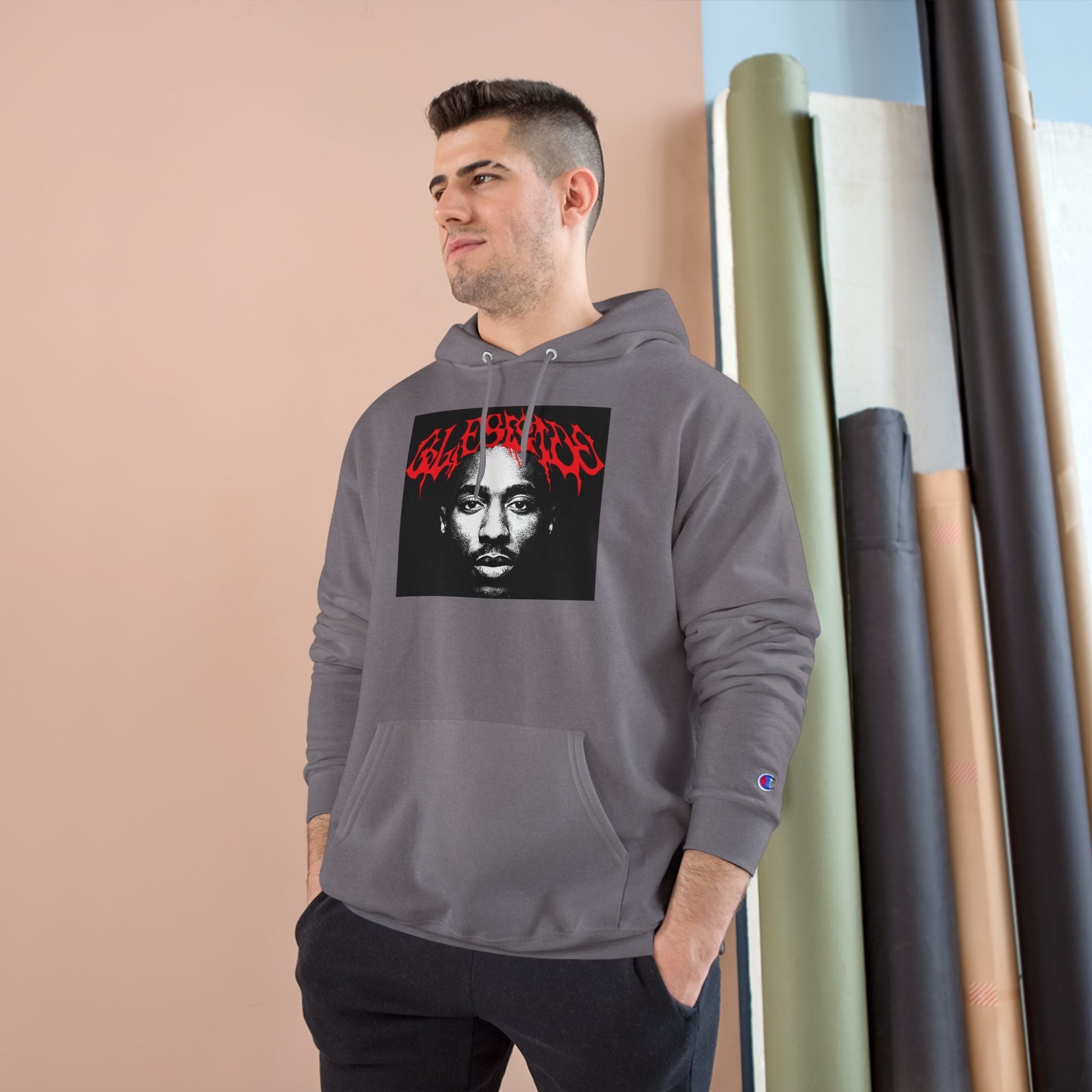 'Victorious' Graphic Hoodie - Champion Style Printify