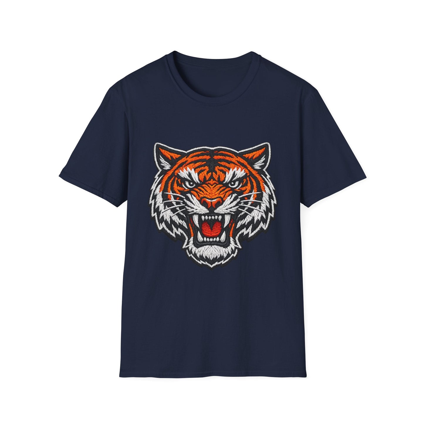 Tiger Head Graphic T-Shirt — Fierce Roaring Mascot Tee Printify