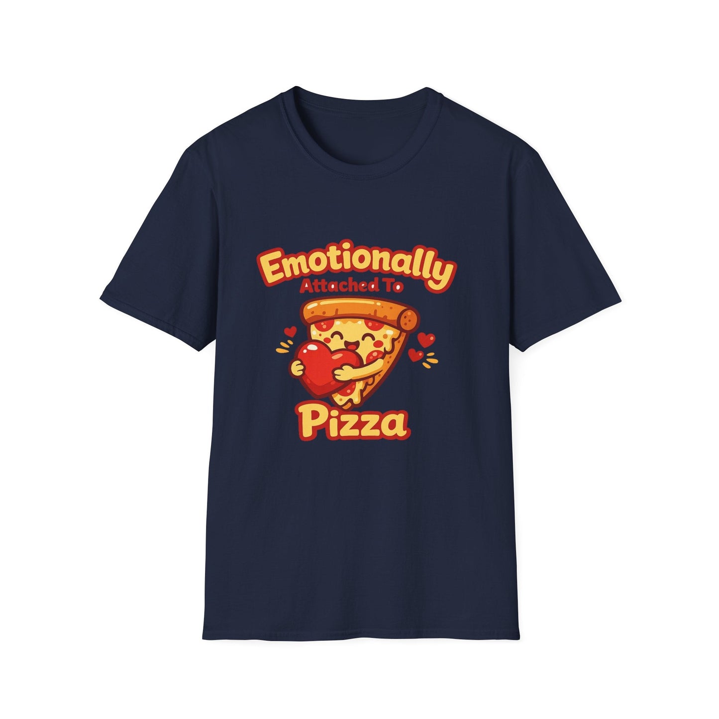 Pizza Lover T‑Shirt — "Emotionally Attached to Pizza" Cute Graphic Tee Printify