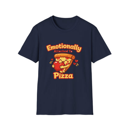 Pizza Lover T‑Shirt — "Emotionally Attached to Pizza" Cute Graphic Tee Printify