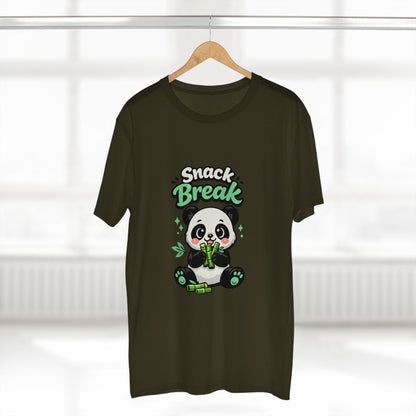 Snack Break Panda T-Shirt — Cute Panda Eating Bamboo Graphic Tee Printify