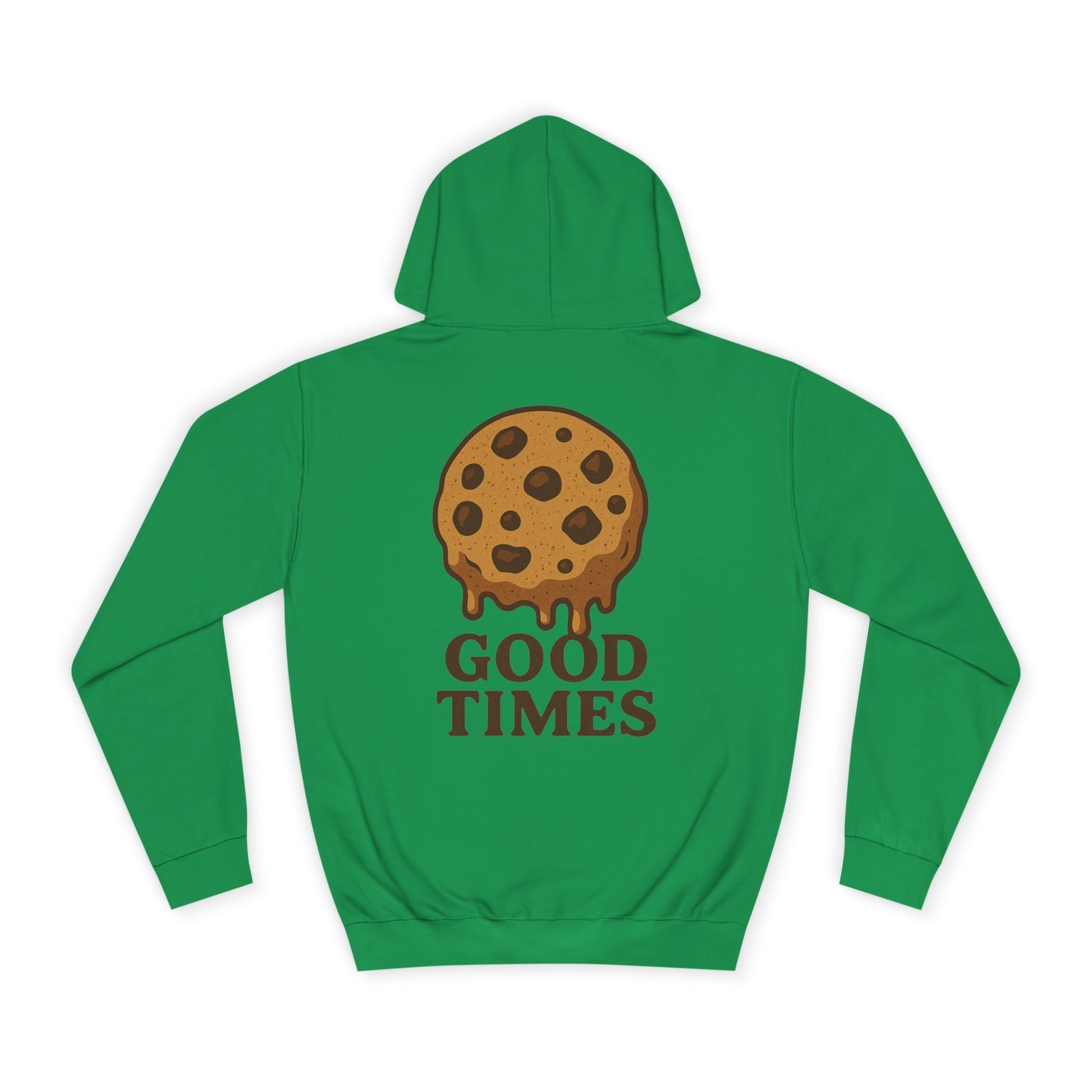 Unisex Cookie “Good Times” Hoodie – Chocolate Chip Graphic Sweatshirt Printify
