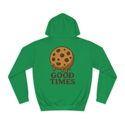Unisex Cookie “Good Times” Hoodie – Chocolate Chip Graphic Sweatshirt Printify