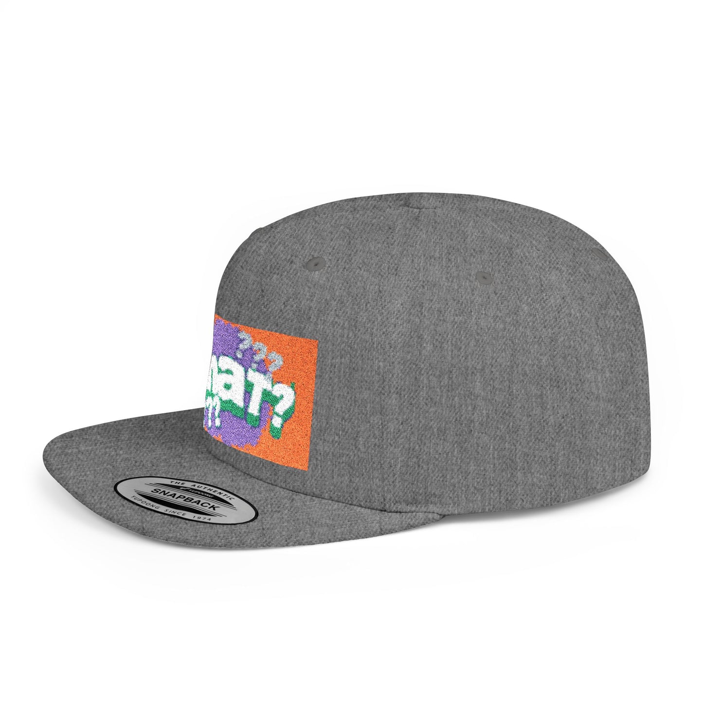 Chat Flat Bill Snapback Hat