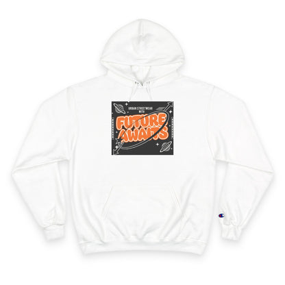 Future Awaits Hoodie – Space Graphic Champion Hoodie Printify