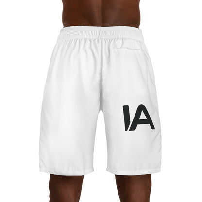 Focus Mode Locked Men's Jogger Shorts — Athletic Streetwear with Bold Typography Printify