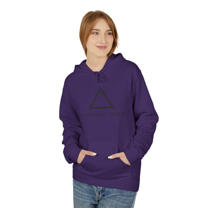 Hoodie — Minimal "Forward Only" Triangle Logo Pullover