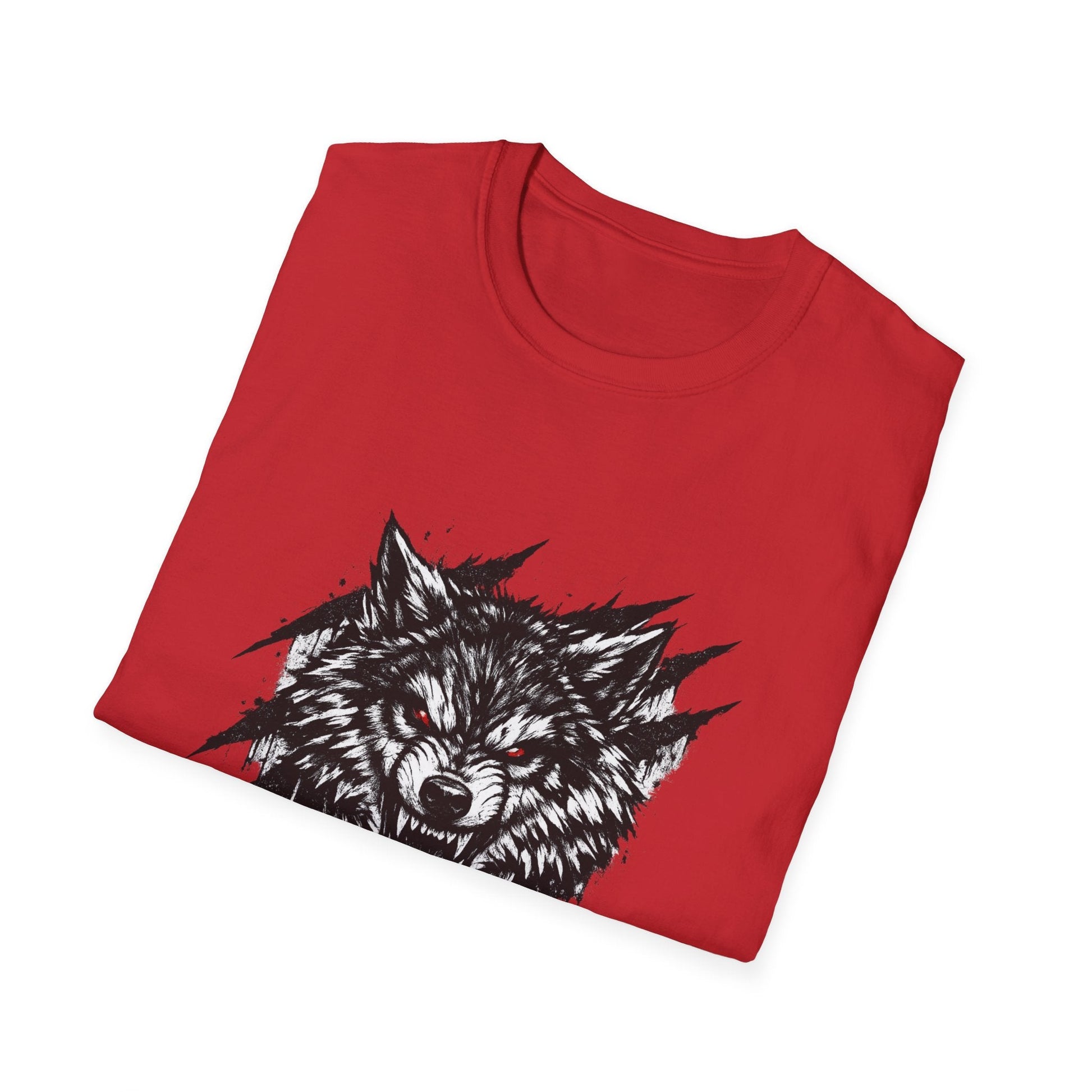Wolf "Lone Instinct" T-Shirt - Graphic Storm Wolf Tee Printify