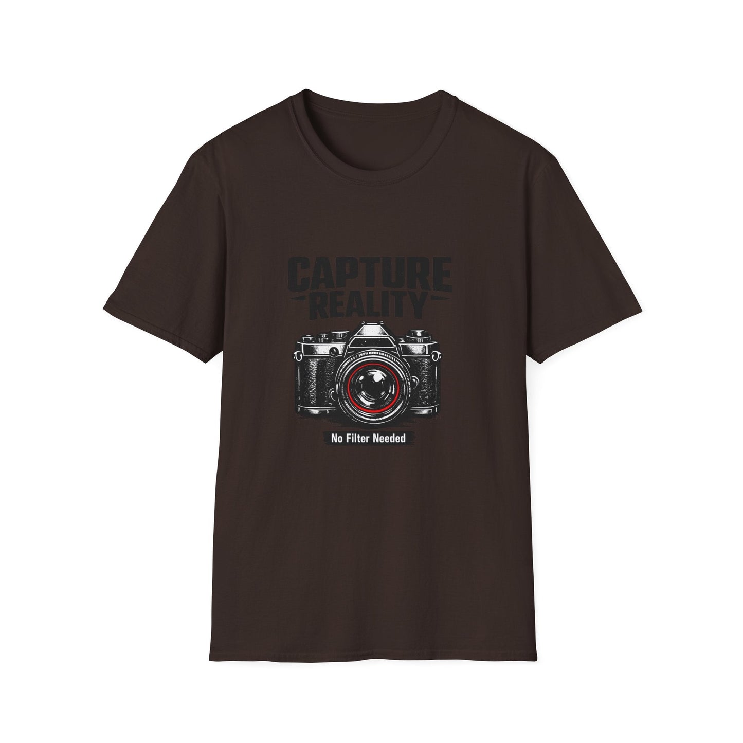 Photography T-Shirt — "Capture Reality" Camera Tee (No Filter Needed) Printify