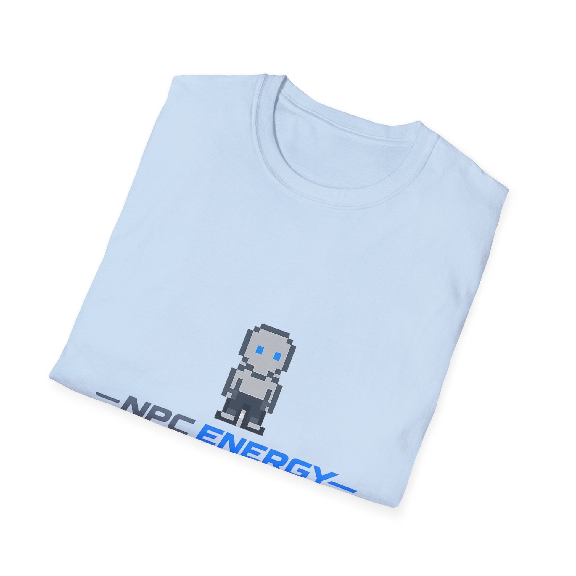 NPC Energy Pixel Robot T-Shirt — Retro Gamer Graphic Tee Printify