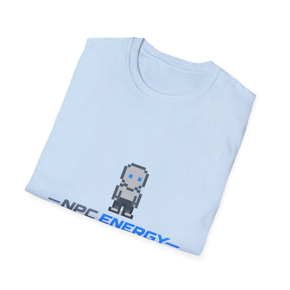 NPC Energy Pixel Robot T-Shirt — Retro Gamer Graphic Tee Printify