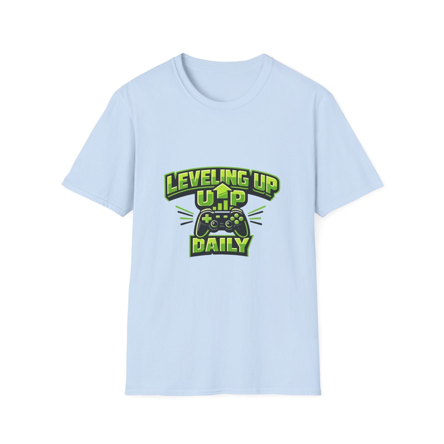 Leveling Up Daily Gamer T-Shirt Printify