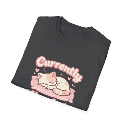Cat Napping T-Shirt — Cute Sleeping Cat Tee for Cat Lovers Printify